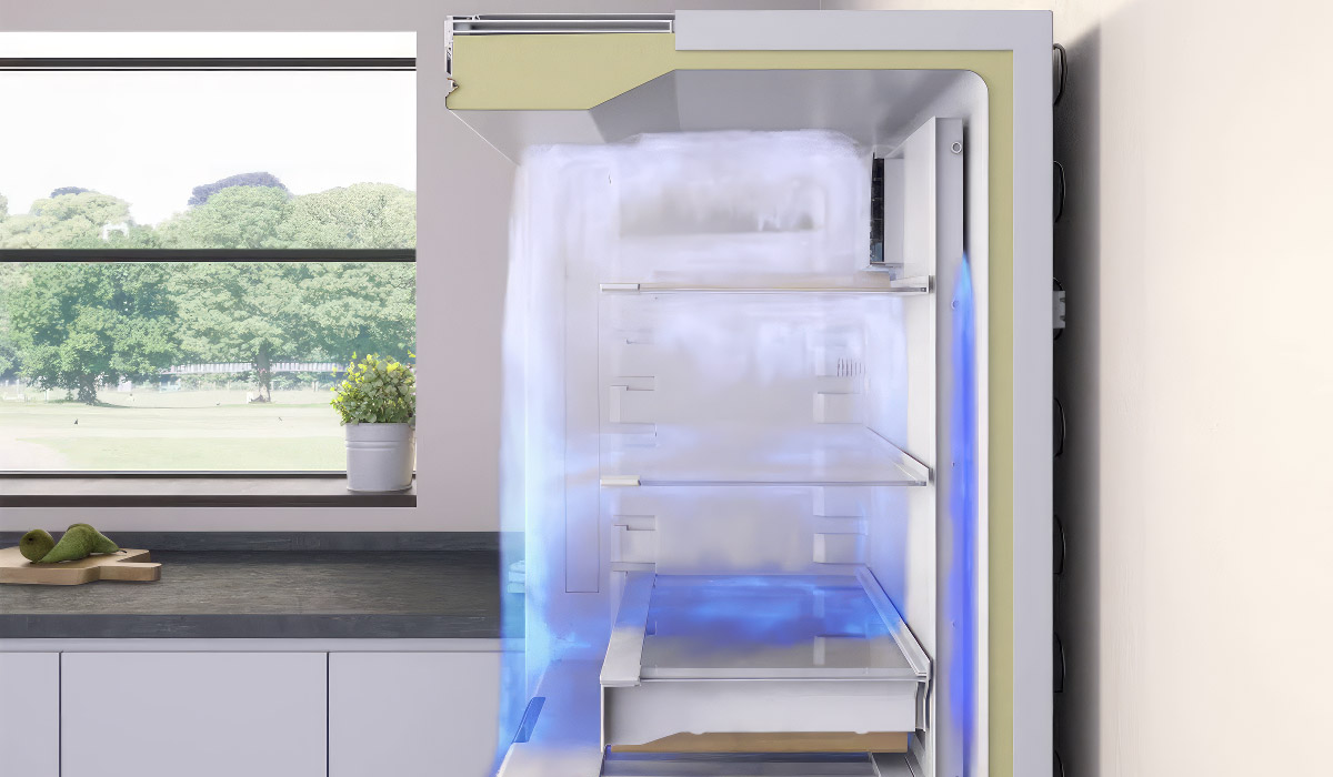 Распределение температурных зон в холодильной камере Аско