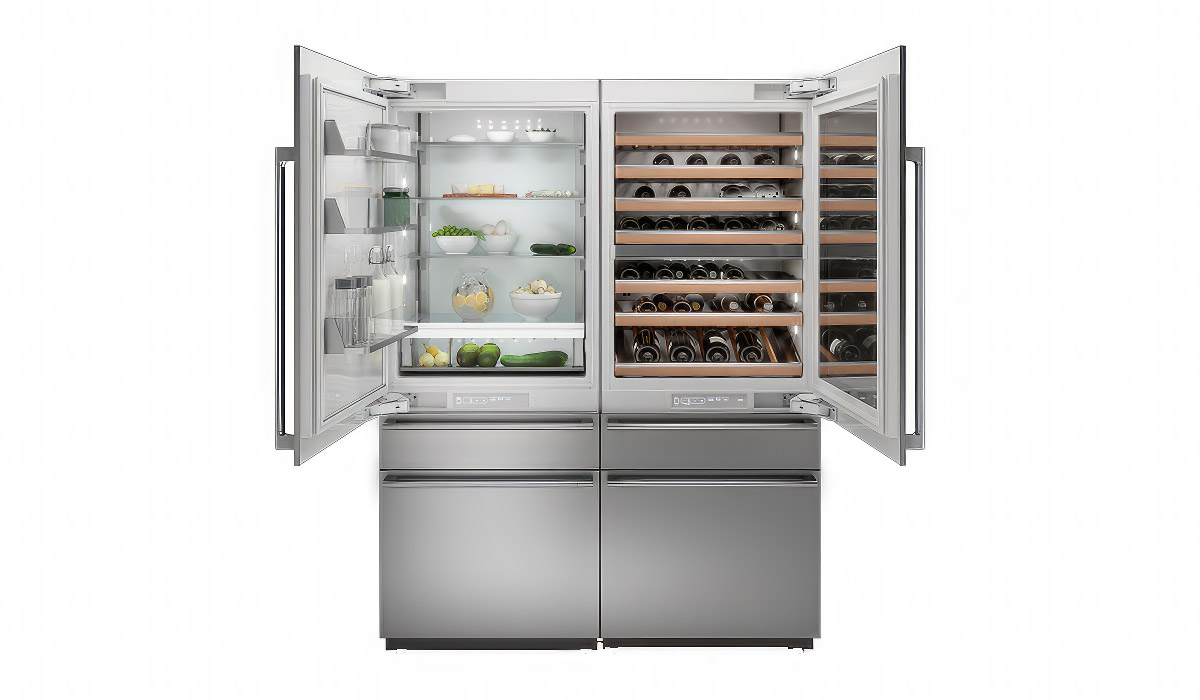 Холодильник Asko Side-to-Side внутри